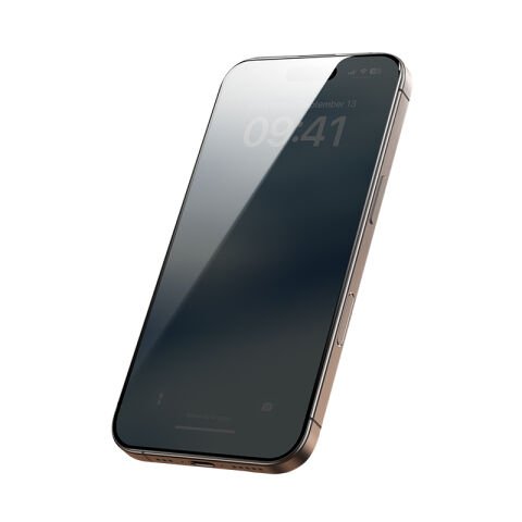 Apple iPhone 16 Pro Hidrofobik Ve Oleofobik Özellikli Benks 0.3mm Privacy Air Shield Ekran Koruyucu