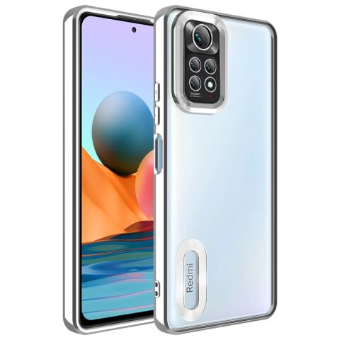 Xiaomi Redmi Note 11S Global Kılıf Kamera Korumalı Logo Gösteren Patinda Omega Kapak