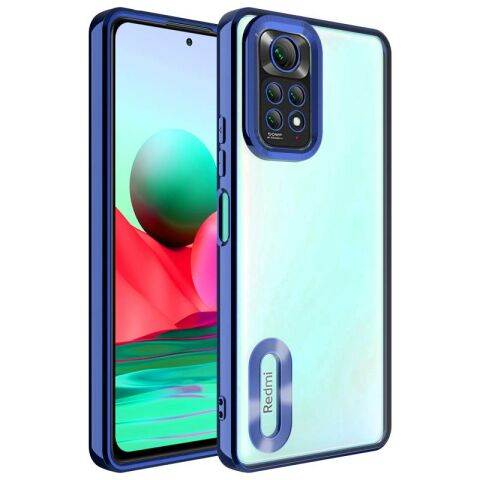 Xiaomi Redmi Note 11S Global Kılıf Kamera Korumalı Logo Gösteren Patinda Omega Kapak