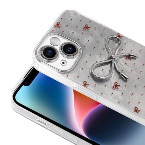 Apple iPhone 14 Kılıf Kamera Korumalı Figürlü Patinda Ponti Silikon Kapak