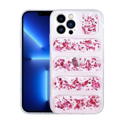 Apple iPhone 12 Pro Kılıf Kamera Korumalı Simli Airbag'li Patinda Dalga Kapak