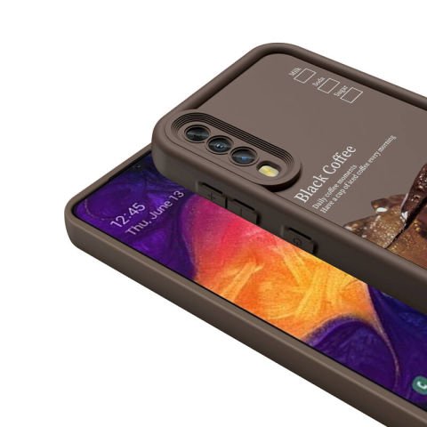 Galaxy A70 Kılıf Kamera Korumalı Baskılı Arka Yüzey Patinda Klas Kapak