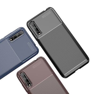 Huawei P Smart S (Y8P) Kılıf Patinda Negro Silikon Kapak