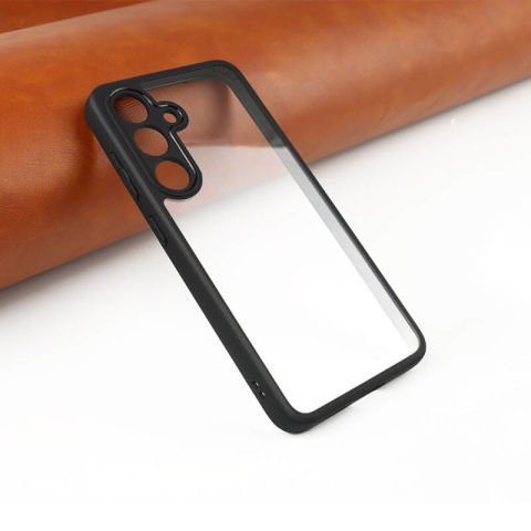 Galaxy S24 Plus Kılıf Kamera Korumalı Şeffaf Arka Yüzey Patinda New Roll Kapak