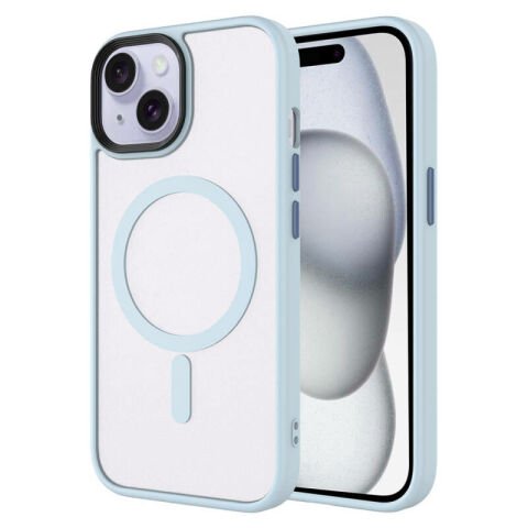 Apple iPhone 15 Kılıf Mat Arka Yüzey Wireless Şarj Özellikli Patinda Flet Magsafe Kapak