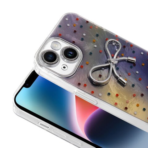 Apple iPhone 13 Kılıf Kamera Korumalı Figürlü Patinda Ponti Silikon Kapak