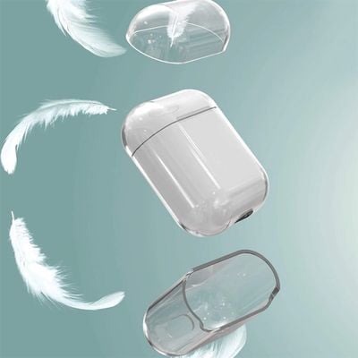 Apple Airpods Kılıf Şeffaf Sert Kristal Patinda Airbag 14 Kılıf