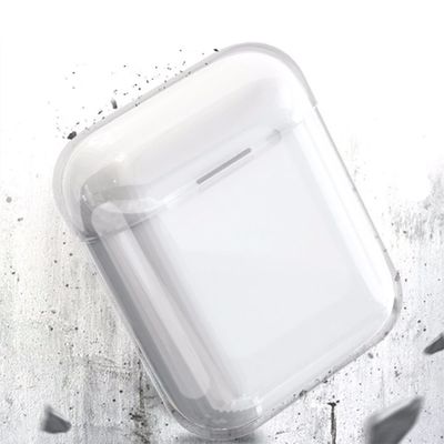 Apple Airpods Kılıf Şeffaf Sert Kristal Patinda Airbag 14 Kılıf
