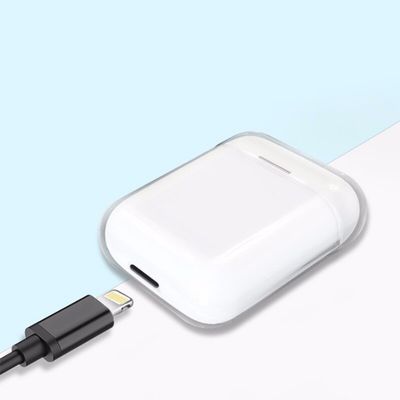 Apple Airpods Kılıf Şeffaf Sert Kristal Patinda Airbag 14 Kılıf