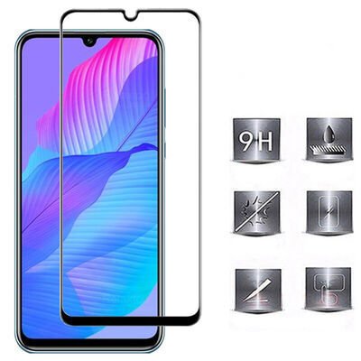 Huawei P Smart S (Y8P) Patinda Kenarları Kırılmaya Dayanıklı Cam Ekran Koruyucu