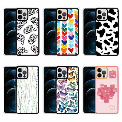 Apple iPhone 12 Pro Max Kılıf Patinda M-Fit Desenli Kapak