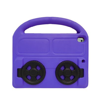 Apple iPad 10.2 (9.Nesil) Patinda Wheel Car Tekerlek Standlı Tablet Eva Silikon Kılıf