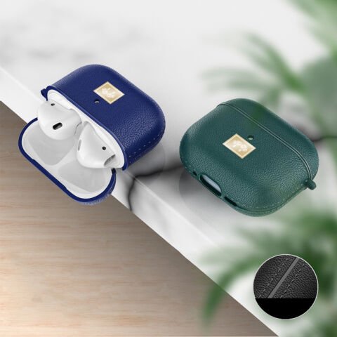 Apple Airpods 4 Kılıf Deri Görünümlü Askı Aparatlı Wlons Kılıf