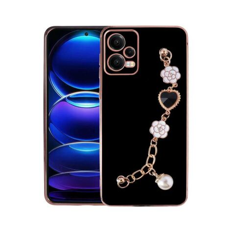 Xiaomi Redmi Note 12 4G Kılıf El Tutamaçlı Kamera Korumalı Patinda Taka Silikon Kapak