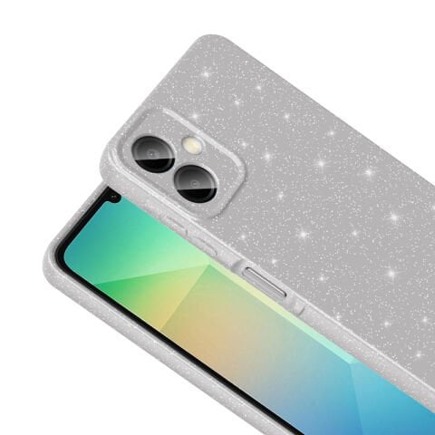 Galaxy A06 Kılıf Kamera Korumalı Simli Lüks Patinda Koton Kapak
