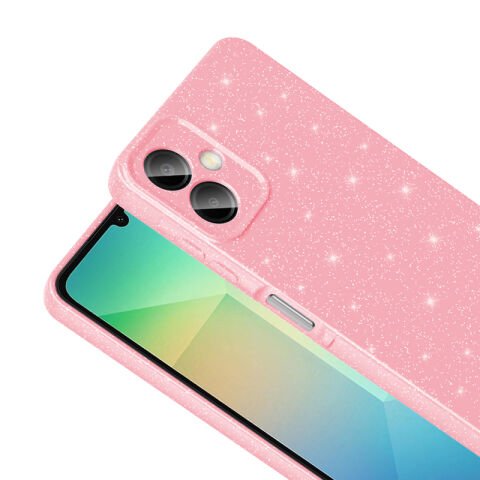 Galaxy A06 Kılıf Kamera Korumalı Simli Lüks Patinda Koton Kapak