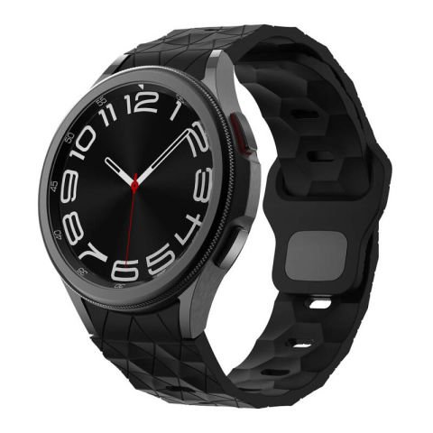 Galaxy Watch 6 40mm Patinda KRD-116 20mm Futbol Desenli Spor Tasarımlı Silikon Kordon