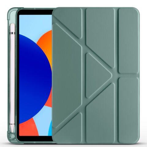 Xiaomi Redmi Pad SE 8.7 Kılıf Patinda Tri Folding Kalem Bölmeli Standlı Kılıf
