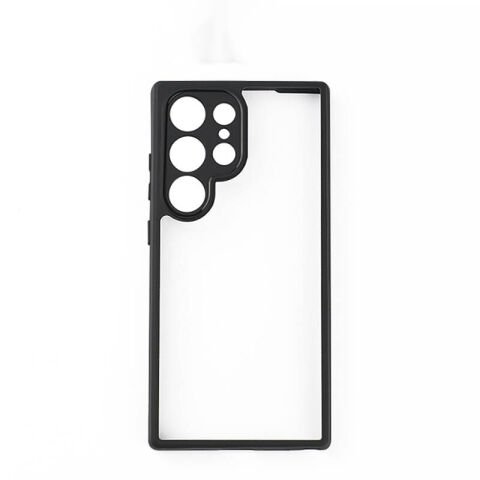 Galaxy S24 Ultra Kılıf Kamera Korumalı Şeffaf Arka Yüzey Patinda New Roll Kapak