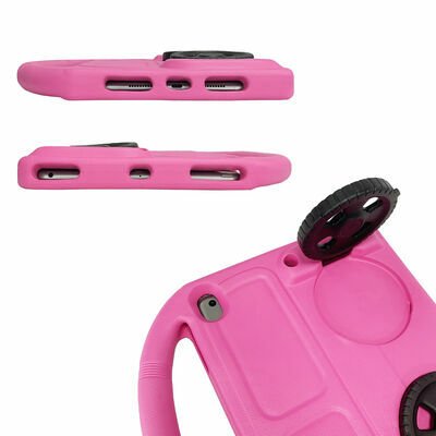 Apple iPad 10.2 (8.Nesil) Patinda Wheel Car Tekerlek Standlı Tablet Eva Silikon Kılıf