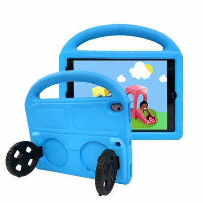 Apple iPad 10.2 (8.Nesil) Patinda Wheel Car Tekerlek Standlı Tablet Eva Silikon Kılıf