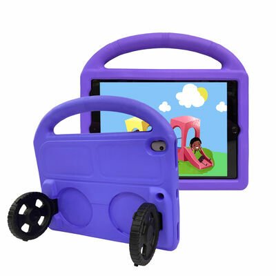 Apple iPad 10.2 (8.Nesil) Patinda Wheel Car Tekerlek Standlı Tablet Eva Silikon Kılıf