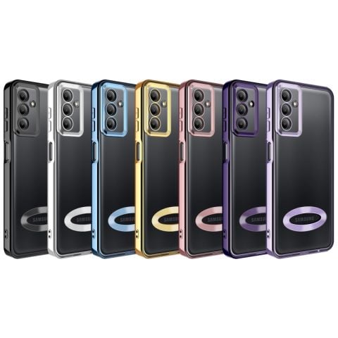 Galaxy A04S Kılıf Kamera Korumalı Logo Gösteren Patinda Omega Kapak