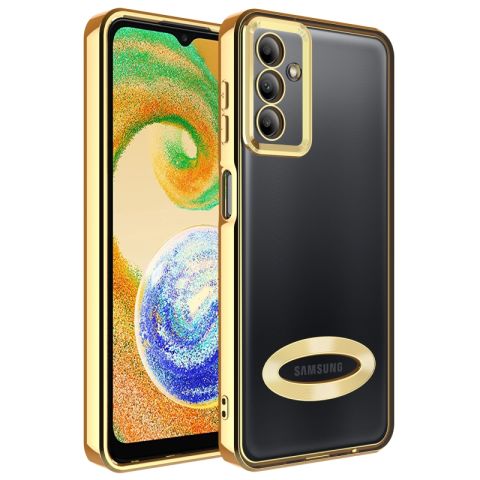 Galaxy A04S Kılıf Kamera Korumalı Logo Gösteren Patinda Omega Kapak