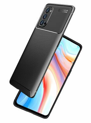 Oppo Reno 4 Pro 5G Kılıf Patinda Negro Silikon Kapak