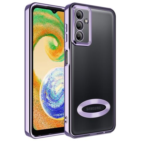 Galaxy A04S Kılıf Kamera Korumalı Logo Gösteren Patinda Omega Kapak