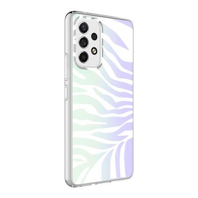 Galaxy A23 Kılıf Patinda M-Blue Desenli Kapak