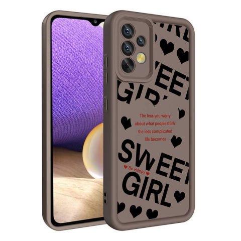 Galaxy A32 4G Kılıf Kamera Korumalı Baskılı Arka Yüzey Patinda Klas Kapak