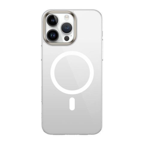 Apple iPhone 16 Pro Max Kılıf Magsafe Şarj Özellikli Şeffaf Cam Arka Yüzey G-Glass Kapak