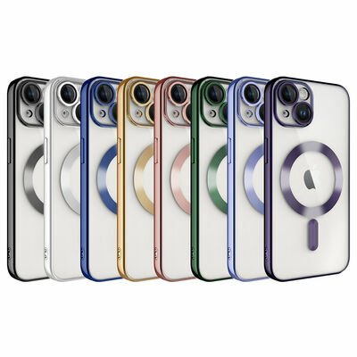 Apple iPhone 14 Kılıf Kamera Korumalı Magsafe Wireless Şarj Özellikli Patinda Demre Kapak