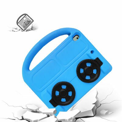 Apple iPad Pro 10.5 (7.Nesil) Patinda Wheel Car Tekerlek Standlı Tablet Eva Silikon Kılıf