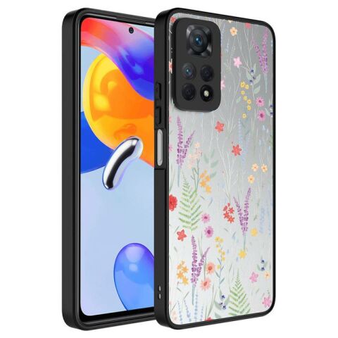 Xiaomi Redmi Note 12 Pro 4G Kılıf Aynalı Desenli Kamera Korumalı Parlak Patinda Mirror Kapak