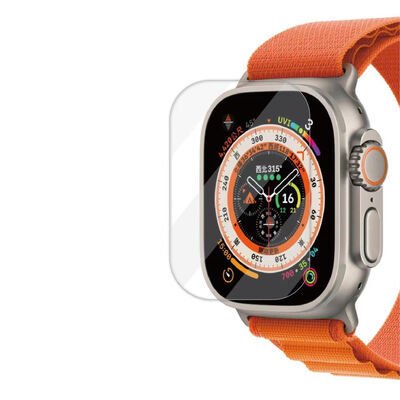 Apple Watch Ultra 49mm Patinda Akıllı Saat Cam Ekran Koruyucu