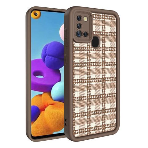 Galaxy A21S Kılıf Kamera Korumalı Baskılı Arka Yüzey Patinda Klas Kapak