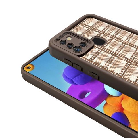Galaxy A21S Kılıf Kamera Korumalı Baskılı Arka Yüzey Patinda Klas Kapak