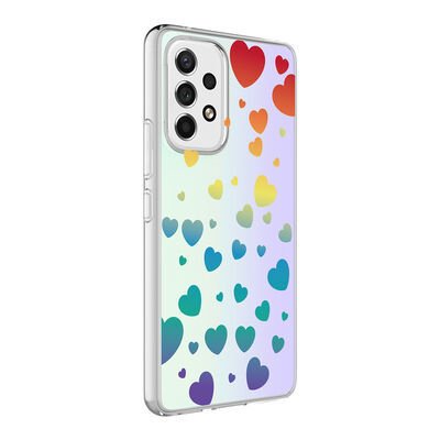 Galaxy A33 5G Kılıf Patinda M-Blue Desenli Kapak
