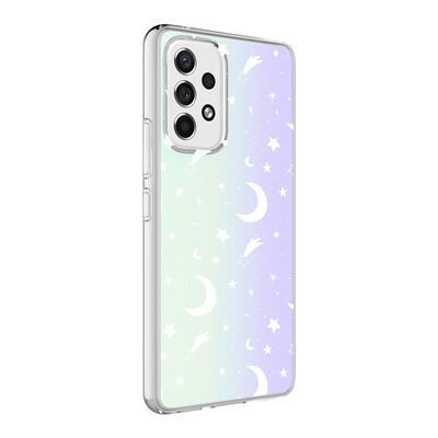 Galaxy A33 5G Kılıf Patinda M-Blue Desenli Kapak