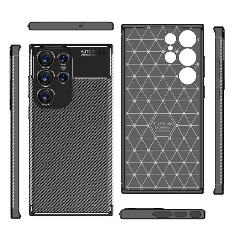 Galaxy S23 Ultra Kılıf Patinda Negro Silikon Kapak