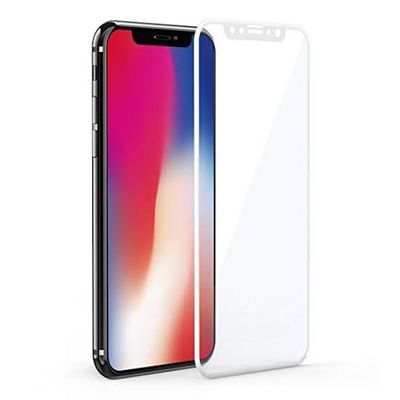 Apple iPhone X Patinda Kenarları Kırılmaya Dayanıklı Cam Ekran Koruyucu