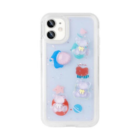 Apple iPhone 11 Kılıf Kabartma Figürlü Parlak Patinda Minimini Silikon Kapak