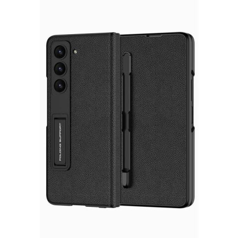 Galaxy Z Fold 5 Kılıf Patinda Kalem Bölmeli Droga Kapak