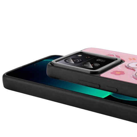 Xiaomi Mi 13T Pro Kılıf Parlayan Kabartmalı İkonik Figürlü Patinda Amas Silikon Kapak