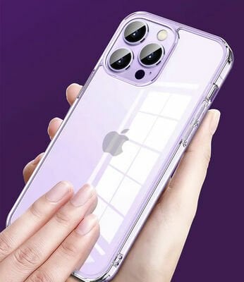 Apple iPhone 14 Pro Max Kılıf Şeffaf Airbag Tasarımlı Wiwu ZCC-108 Concise Serisi Kapak