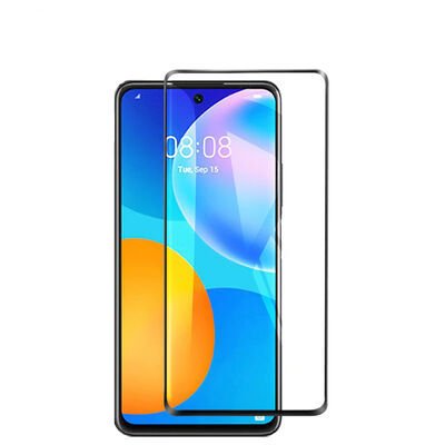 Huawei P Smart 2021 Patinda Kenarları Kırılmaya Dayanıklı Cam Ekran Koruyucu