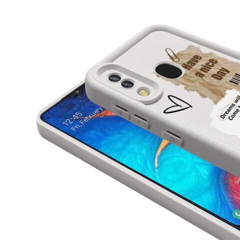 Galaxy A20 Kılıf Kamera Korumalı Baskılı Arka Yüzey Patinda Klas Kapak