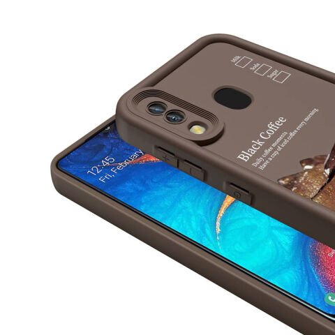 Galaxy A20 Kılıf Kamera Korumalı Baskılı Arka Yüzey Patinda Klas Kapak